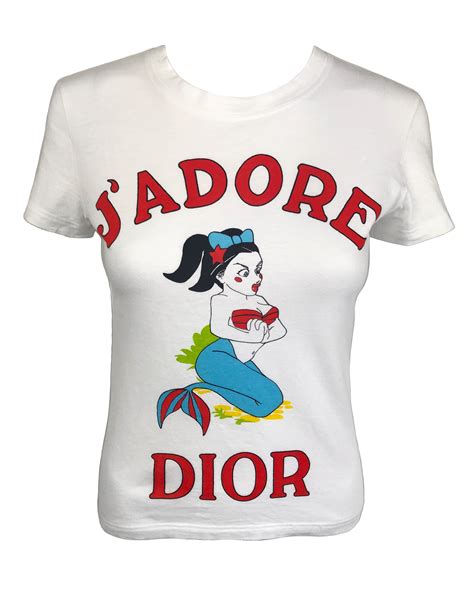 vintage dior cartoon shirt|Christian Dior Vintage J'ADORE Cartoon Logo T.